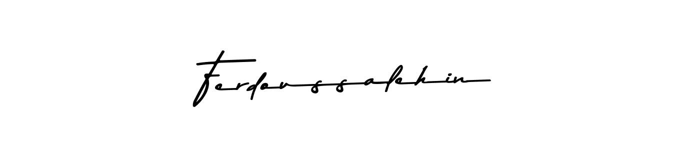 Design your own signature with our free online signature maker. With this signature software, you can create a handwritten (Asem Kandis PERSONAL USE) signature for name Ferdoussalehin. Ferdoussalehin signature style 9 images and pictures png