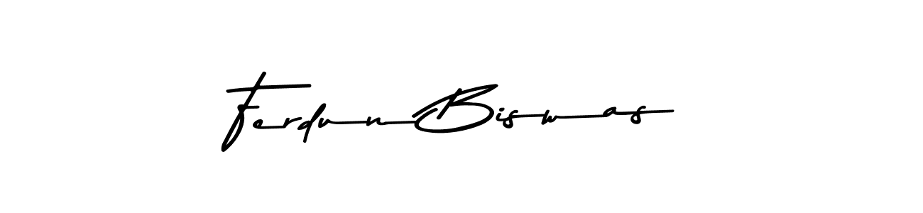 Design your own signature with our free online signature maker. With this signature software, you can create a handwritten (Asem Kandis PERSONAL USE) signature for name Ferdun Biswas. Ferdun Biswas signature style 9 images and pictures png