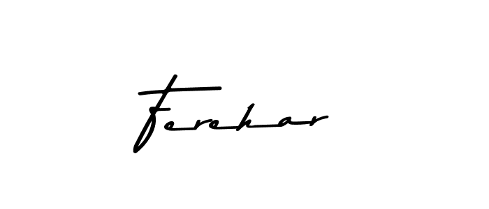 Ferehar stylish signature style. Best Handwritten Sign (Asem Kandis PERSONAL USE) for my name. Handwritten Signature Collection Ideas for my name Ferehar. Ferehar signature style 9 images and pictures png