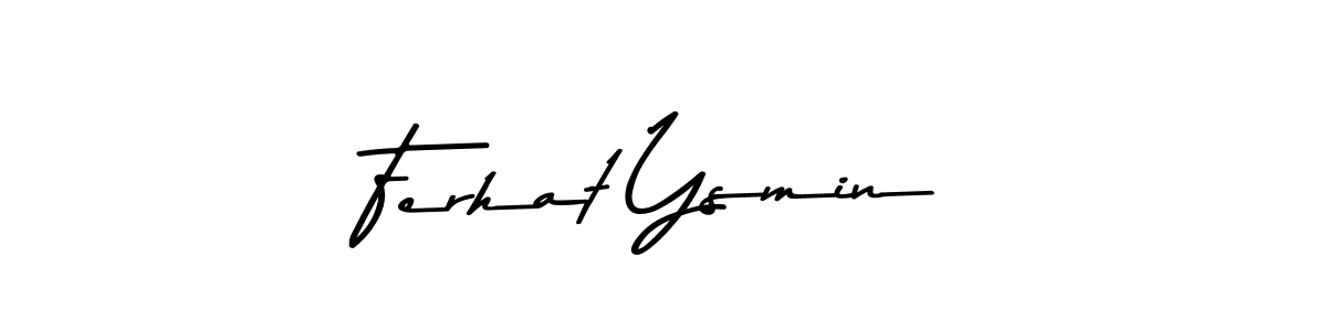 Use a signature maker to create a handwritten signature online. With this signature software, you can design (Asem Kandis PERSONAL USE) your own signature for name Ferhat Ysmin. Ferhat Ysmin signature style 9 images and pictures png
