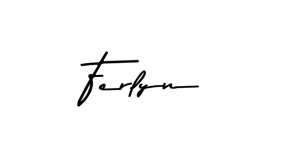 Make a beautiful signature design for name Ferlyn. With this signature (Asem Kandis PERSONAL USE) style, you can create a handwritten signature for free. Ferlyn signature style 9 images and pictures png