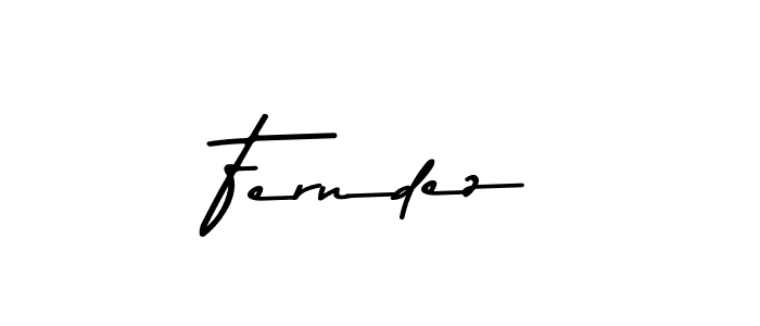 Design your own signature with our free online signature maker. With this signature software, you can create a handwritten (Asem Kandis PERSONAL USE) signature for name Ferndez. Ferndez signature style 9 images and pictures png