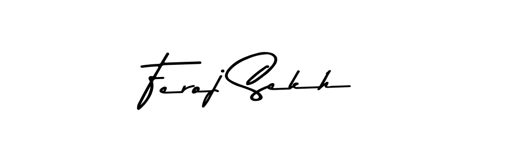 This is the best signature style for the Feroj Sekh name. Also you like these signature font (Asem Kandis PERSONAL USE). Mix name signature. Feroj Sekh signature style 9 images and pictures png