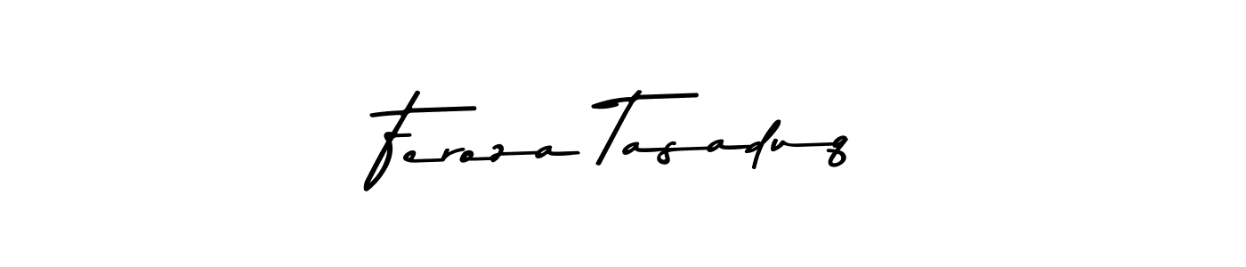 How to make Feroza Tasaduq signature? Asem Kandis PERSONAL USE is a professional autograph style. Create handwritten signature for Feroza Tasaduq name. Feroza Tasaduq signature style 9 images and pictures png