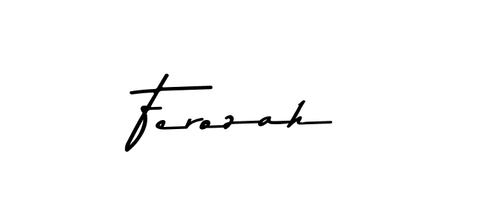 Create a beautiful signature design for name Ferozah. With this signature (Asem Kandis PERSONAL USE) fonts, you can make a handwritten signature for free. Ferozah signature style 9 images and pictures png