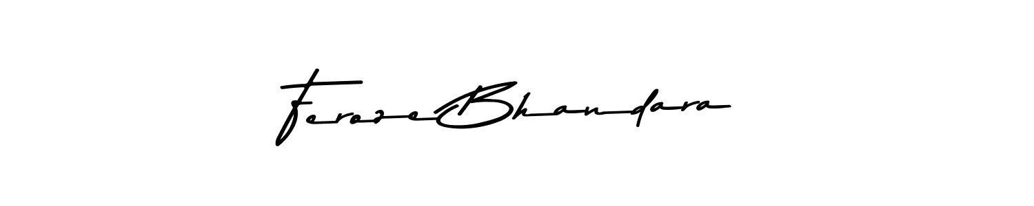 Design your own signature with our free online signature maker. With this signature software, you can create a handwritten (Asem Kandis PERSONAL USE) signature for name Feroze Bhandara. Feroze Bhandara signature style 9 images and pictures png