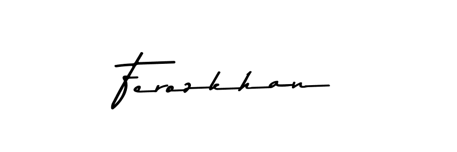 Use a signature maker to create a handwritten signature online. With this signature software, you can design (Asem Kandis PERSONAL USE) your own signature for name Ferozkhan. Ferozkhan signature style 9 images and pictures png