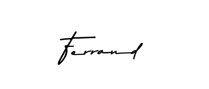 Asem Kandis PERSONAL USE is a professional signature style that is perfect for those who want to add a touch of class to their signature. It is also a great choice for those who want to make their signature more unique. Get Ferrand name to fancy signature for free. Ferrand signature style 9 images and pictures png