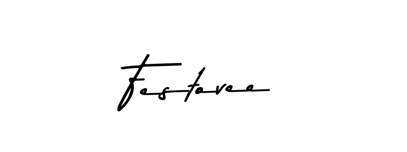 How to make Festovee name signature. Use Asem Kandis PERSONAL USE style for creating short signs online. This is the latest handwritten sign. Festovee signature style 9 images and pictures png