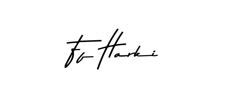 Also You can easily find your signature by using the search form. We will create Ff Harki name handwritten signature images for you free of cost using Asem Kandis PERSONAL USE sign style. Ff Harki signature style 9 images and pictures png