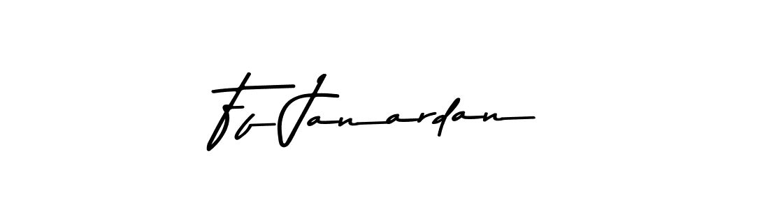 Use a signature maker to create a handwritten signature online. With this signature software, you can design (Asem Kandis PERSONAL USE) your own signature for name Ff Janardan. Ff Janardan signature style 9 images and pictures png