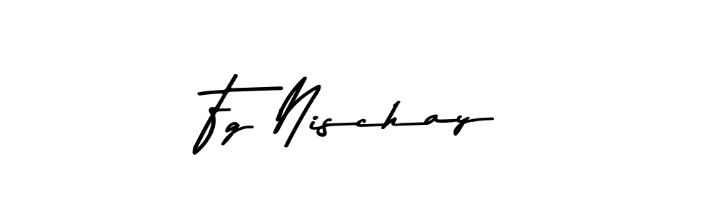Similarly Asem Kandis PERSONAL USE is the best handwritten signature design. Signature creator online .You can use it as an online autograph creator for name Fg Nischay. Fg Nischay signature style 9 images and pictures png
