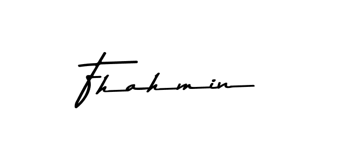 Fhahmin stylish signature style. Best Handwritten Sign (Asem Kandis PERSONAL USE) for my name. Handwritten Signature Collection Ideas for my name Fhahmin. Fhahmin signature style 9 images and pictures png