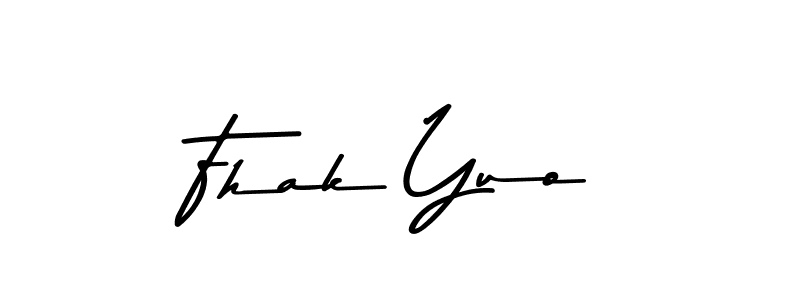 Asem Kandis PERSONAL USE is a professional signature style that is perfect for those who want to add a touch of class to their signature. It is also a great choice for those who want to make their signature more unique. Get Fhak Yuo name to fancy signature for free. Fhak Yuo signature style 9 images and pictures png