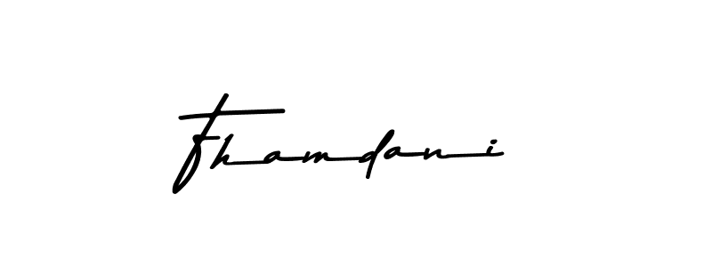Similarly Asem Kandis PERSONAL USE is the best handwritten signature design. Signature creator online .You can use it as an online autograph creator for name Fhamdani. Fhamdani signature style 9 images and pictures png