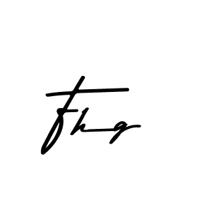 Make a beautiful signature design for name Fhg. With this signature (Asem Kandis PERSONAL USE) style, you can create a handwritten signature for free. Fhg signature style 9 images and pictures png