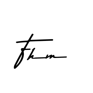 Make a beautiful signature design for name Fhm. With this signature (Asem Kandis PERSONAL USE) style, you can create a handwritten signature for free. Fhm signature style 9 images and pictures png