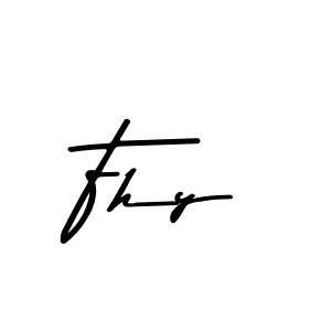 Make a beautiful signature design for name Fhy. Use this online signature maker to create a handwritten signature for free. Fhy signature style 9 images and pictures png