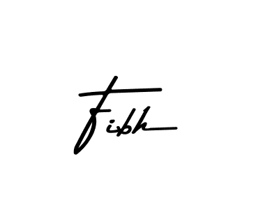 Use a signature maker to create a handwritten signature online. With this signature software, you can design (Asem Kandis PERSONAL USE) your own signature for name Fibh. Fibh signature style 9 images and pictures png