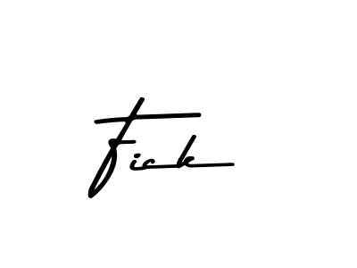 Make a beautiful signature design for name Fick. With this signature (Asem Kandis PERSONAL USE) style, you can create a handwritten signature for free. Fick signature style 9 images and pictures png