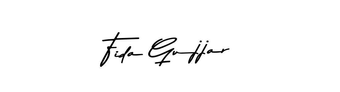 Design your own signature with our free online signature maker. With this signature software, you can create a handwritten (Asem Kandis PERSONAL USE) signature for name Fida Gujjar. Fida Gujjar signature style 9 images and pictures png