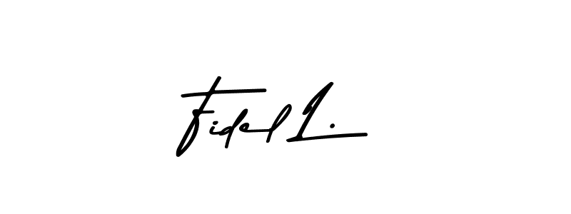 You should practise on your own different ways (Asem Kandis PERSONAL USE) to write your name (Fidel L.) in signature. don't let someone else do it for you. Fidel L. signature style 9 images and pictures png