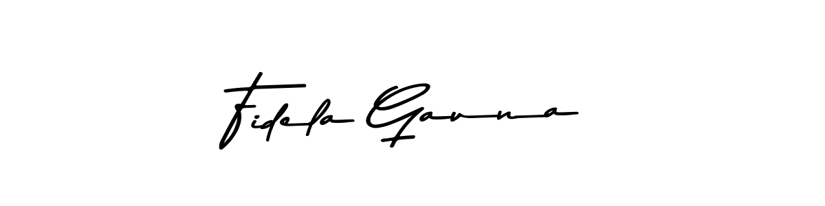 Similarly Asem Kandis PERSONAL USE is the best handwritten signature design. Signature creator online .You can use it as an online autograph creator for name Fidela Gauna. Fidela Gauna signature style 9 images and pictures png