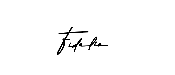 How to make Fidelio name signature. Use Asem Kandis PERSONAL USE style for creating short signs online. This is the latest handwritten sign. Fidelio signature style 9 images and pictures png