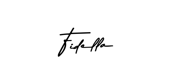 Design your own signature with our free online signature maker. With this signature software, you can create a handwritten (Asem Kandis PERSONAL USE) signature for name Fidella. Fidella signature style 9 images and pictures png