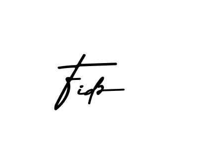 How to make Fidz name signature. Use Asem Kandis PERSONAL USE style for creating short signs online. This is the latest handwritten sign. Fidz signature style 9 images and pictures png