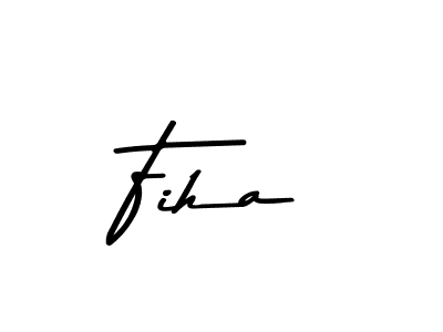 Create a beautiful signature design for name Fiha. With this signature (Asem Kandis PERSONAL USE) fonts, you can make a handwritten signature for free. Fiha signature style 9 images and pictures png