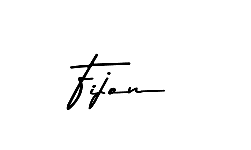 Use a signature maker to create a handwritten signature online. With this signature software, you can design (Asem Kandis PERSONAL USE) your own signature for name Fijon. Fijon signature style 9 images and pictures png