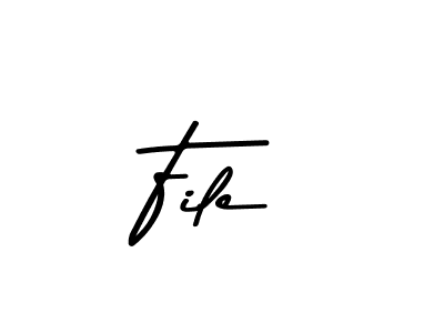 Create a beautiful signature design for name File. With this signature (Asem Kandis PERSONAL USE) fonts, you can make a handwritten signature for free. File signature style 9 images and pictures png
