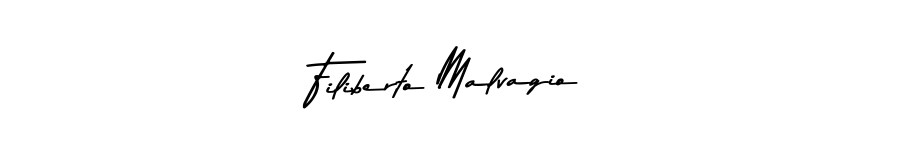 Filiberto Malvagio stylish signature style. Best Handwritten Sign (Asem Kandis PERSONAL USE) for my name. Handwritten Signature Collection Ideas for my name Filiberto Malvagio. Filiberto Malvagio signature style 9 images and pictures png