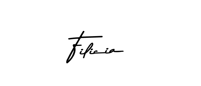 Create a beautiful signature design for name Filicia. With this signature (Asem Kandis PERSONAL USE) fonts, you can make a handwritten signature for free. Filicia signature style 9 images and pictures png