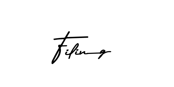 The best way (Asem Kandis PERSONAL USE) to make a short signature is to pick only two or three words in your name. The name Filing include a total of six letters. For converting this name. Filing signature style 9 images and pictures png