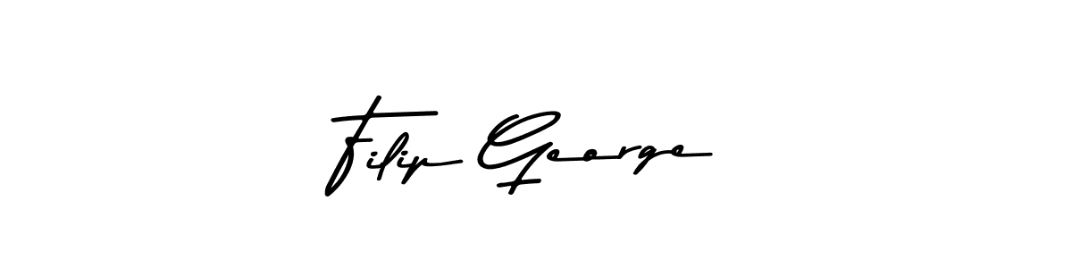 Use a signature maker to create a handwritten signature online. With this signature software, you can design (Asem Kandis PERSONAL USE) your own signature for name Filip George. Filip George signature style 9 images and pictures png