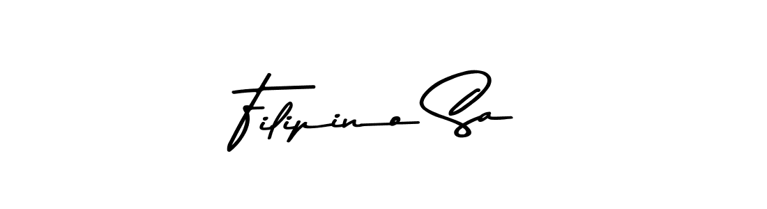 Make a beautiful signature design for name Filipino Sa. With this signature (Asem Kandis PERSONAL USE) style, you can create a handwritten signature for free. Filipino Sa signature style 9 images and pictures png