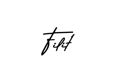 Use a signature maker to create a handwritten signature online. With this signature software, you can design (Asem Kandis PERSONAL USE) your own signature for name Filit. Filit signature style 9 images and pictures png