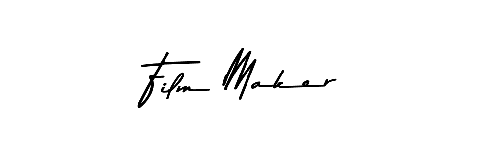 Create a beautiful signature design for name Film Maker. With this signature (Asem Kandis PERSONAL USE) fonts, you can make a handwritten signature for free. Film Maker signature style 9 images and pictures png