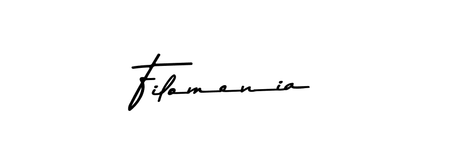 Filomenia stylish signature style. Best Handwritten Sign (Asem Kandis PERSONAL USE) for my name. Handwritten Signature Collection Ideas for my name Filomenia. Filomenia signature style 9 images and pictures png