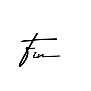 How to make Fin signature? Asem Kandis PERSONAL USE is a professional autograph style. Create handwritten signature for Fin name. Fin signature style 9 images and pictures png