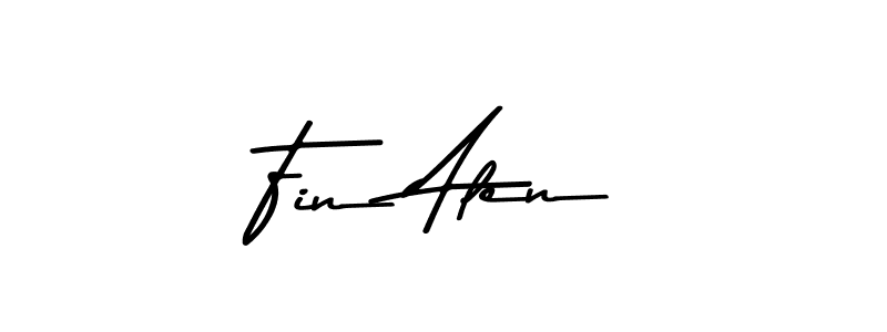 How to make Fin Alen signature? Asem Kandis PERSONAL USE is a professional autograph style. Create handwritten signature for Fin Alen name. Fin Alen signature style 9 images and pictures png