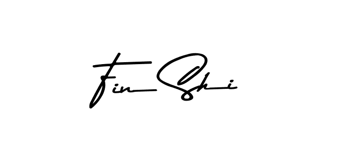 Create a beautiful signature design for name Fin Shi. With this signature (Asem Kandis PERSONAL USE) fonts, you can make a handwritten signature for free. Fin Shi signature style 9 images and pictures png