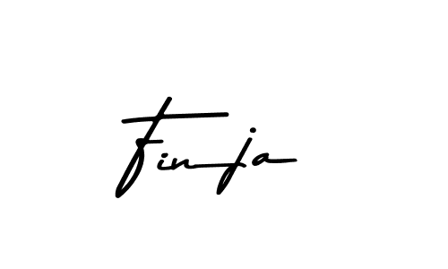 How to make Finja signature? Asem Kandis PERSONAL USE is a professional autograph style. Create handwritten signature for Finja name. Finja signature style 9 images and pictures png