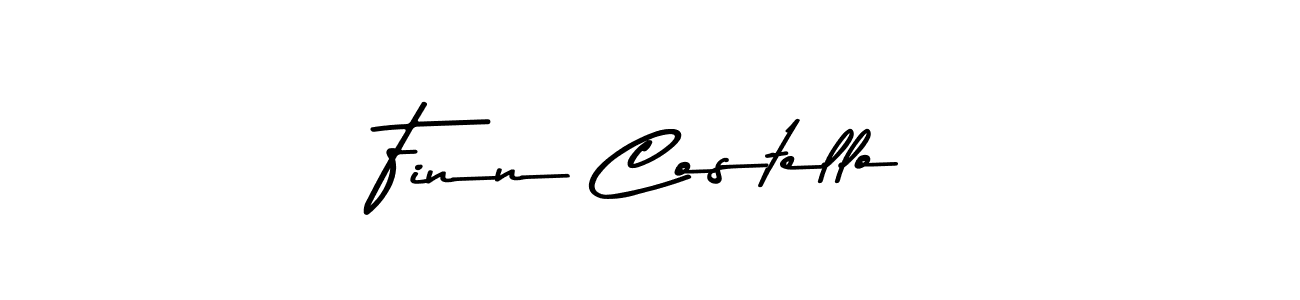 This is the best signature style for the Finn Costello name. Also you like these signature font (Asem Kandis PERSONAL USE). Mix name signature. Finn Costello signature style 9 images and pictures png