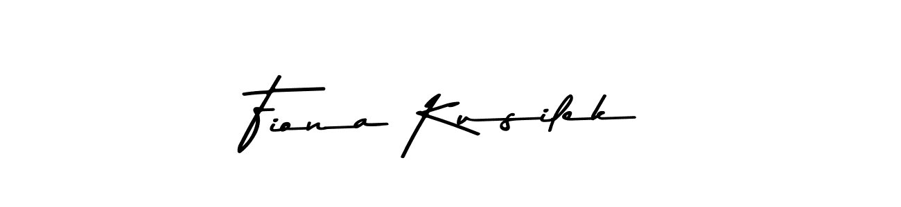 Create a beautiful signature design for name Fiona Kusilek. With this signature (Asem Kandis PERSONAL USE) fonts, you can make a handwritten signature for free. Fiona Kusilek signature style 9 images and pictures png