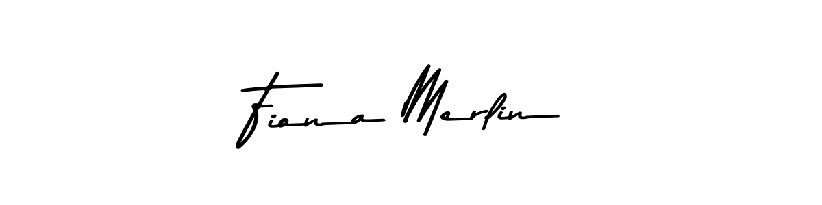 Create a beautiful signature design for name Fiona Merlin. With this signature (Asem Kandis PERSONAL USE) fonts, you can make a handwritten signature for free. Fiona Merlin signature style 9 images and pictures png
