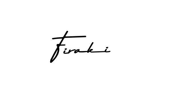 Create a beautiful signature design for name Firaki. With this signature (Asem Kandis PERSONAL USE) fonts, you can make a handwritten signature for free. Firaki signature style 9 images and pictures png