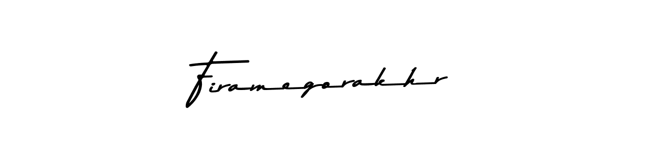 Use a signature maker to create a handwritten signature online. With this signature software, you can design (Asem Kandis PERSONAL USE) your own signature for name Firamegorakhr. Firamegorakhr signature style 9 images and pictures png
